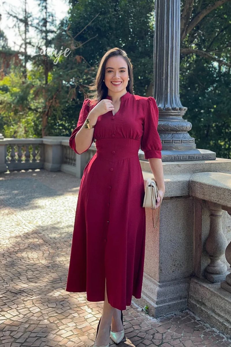 vestido elegante vinotinto vestido elegante vinotinto