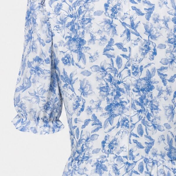 Vestido Jardín Azul