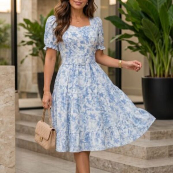 Vestido Jardín Azul Petit